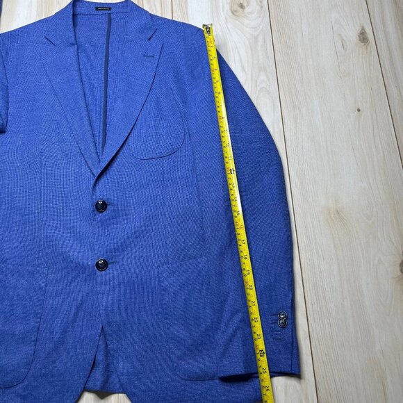 Mossimo Dutti Mens Blue Long Sleeve Two Button Style Pant Suit Blazer Size 40 - Picture 13 of 15